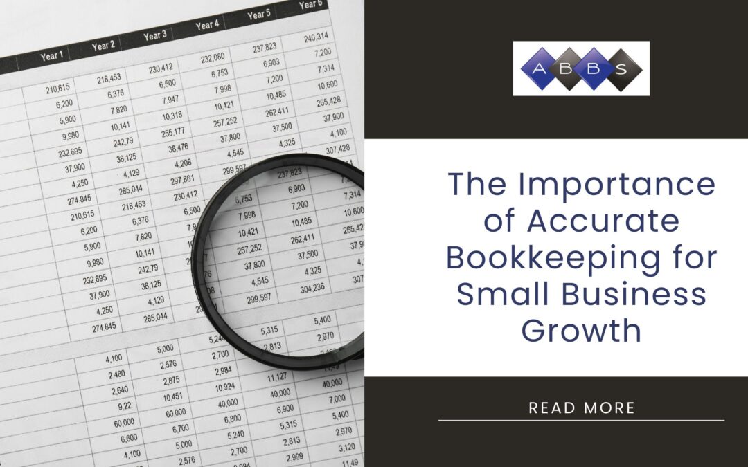 Accounting document with the business logo, blog title, and read more option.